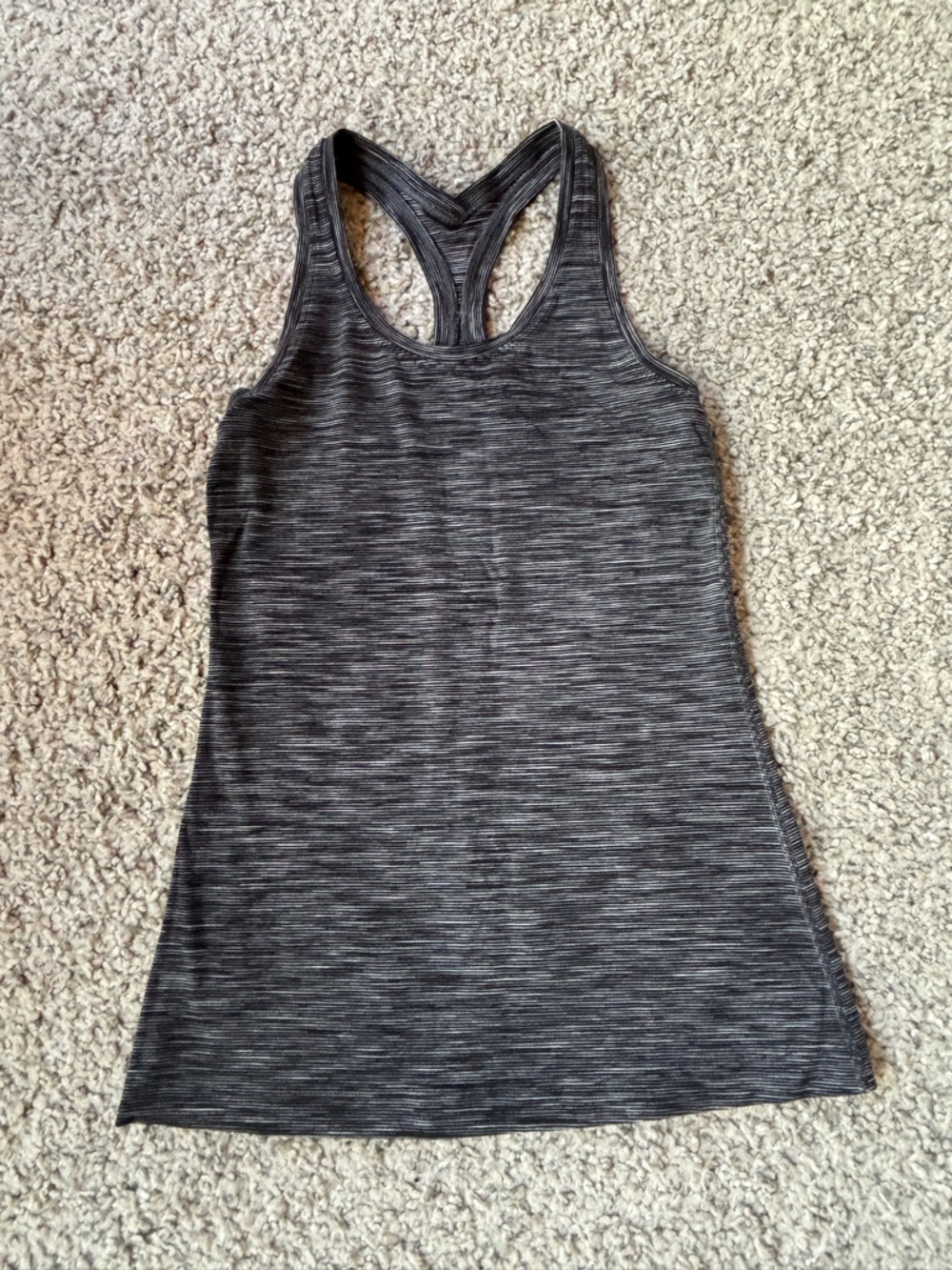 lululemon athletica Charcoal Heather Racerback Tank